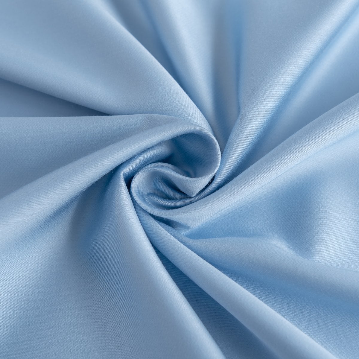 Close-up of swirled Sky Blue bamboo fabric
