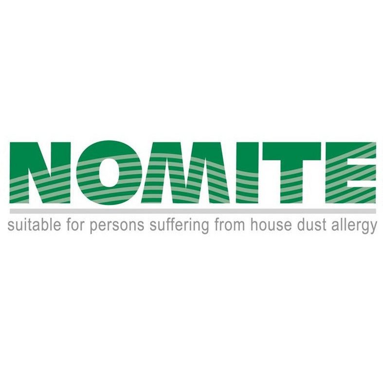 Nomite logo indicating the duvet is suitable for people with house dust mite allergy