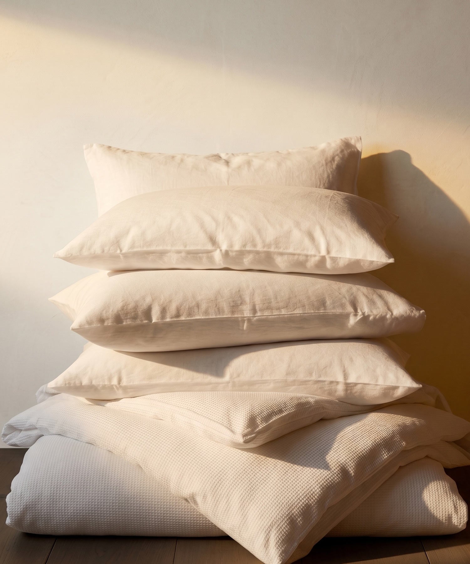 Elegante, weiche Bettwäsche aus natürlichem Leinen von Maison de Cocon – die Basis für eine stilvolle, Premium Schlafkultur.
