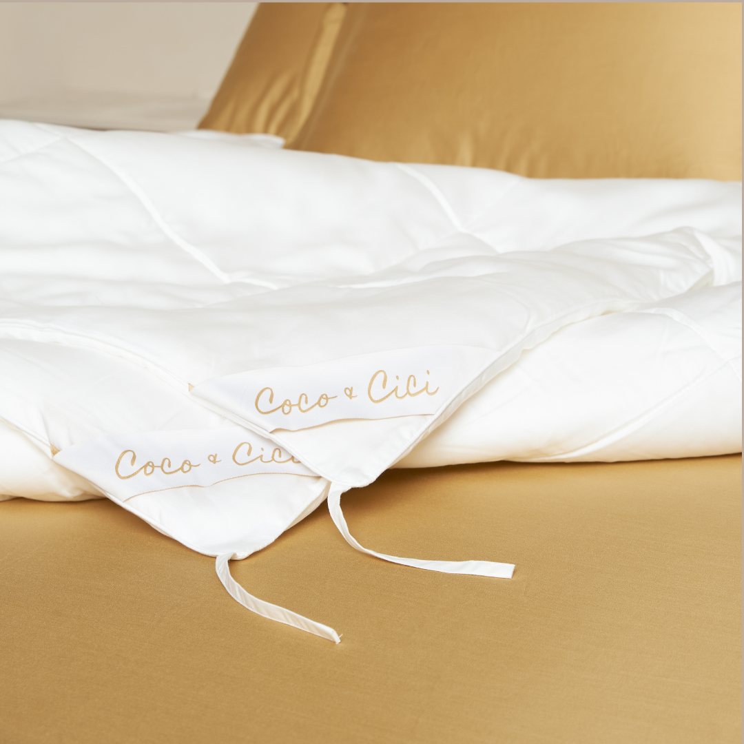 Tencel™ High Summer Duvet laid flat on a bed