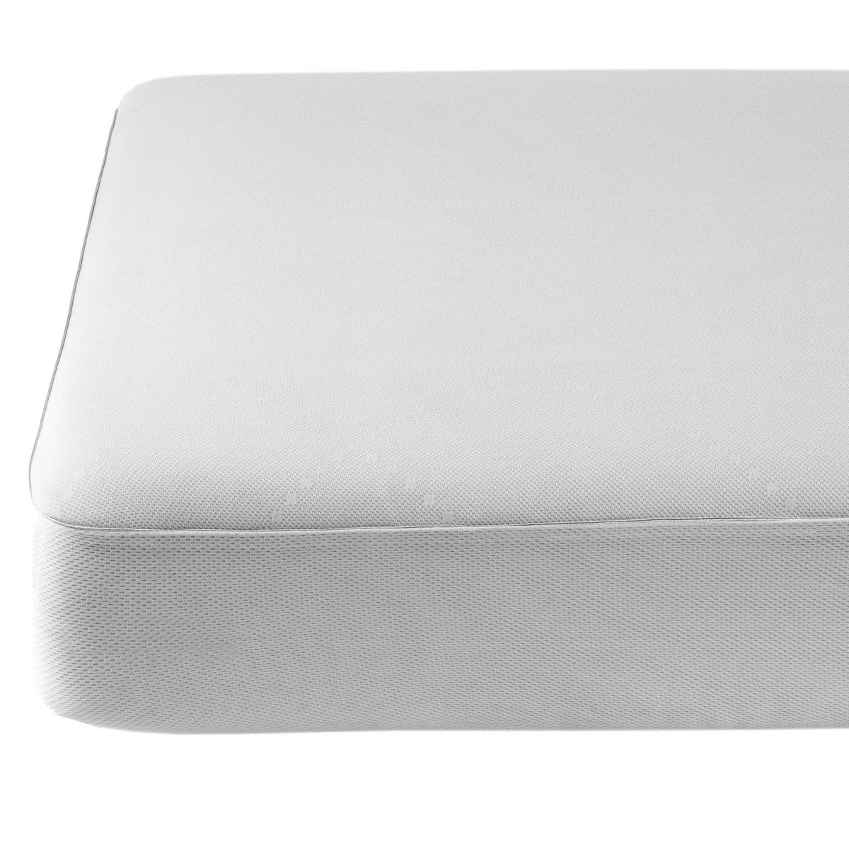 Air Cover mattress protector for extra-high mattresses, folded on white background