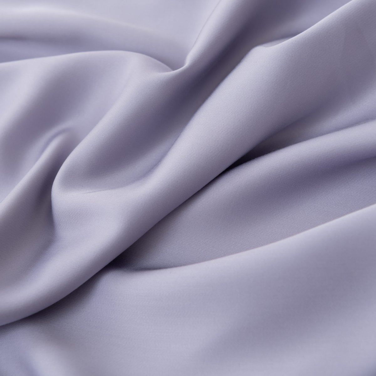 Draped Lavender Mist bamboo fabric showing its soft, silky finish