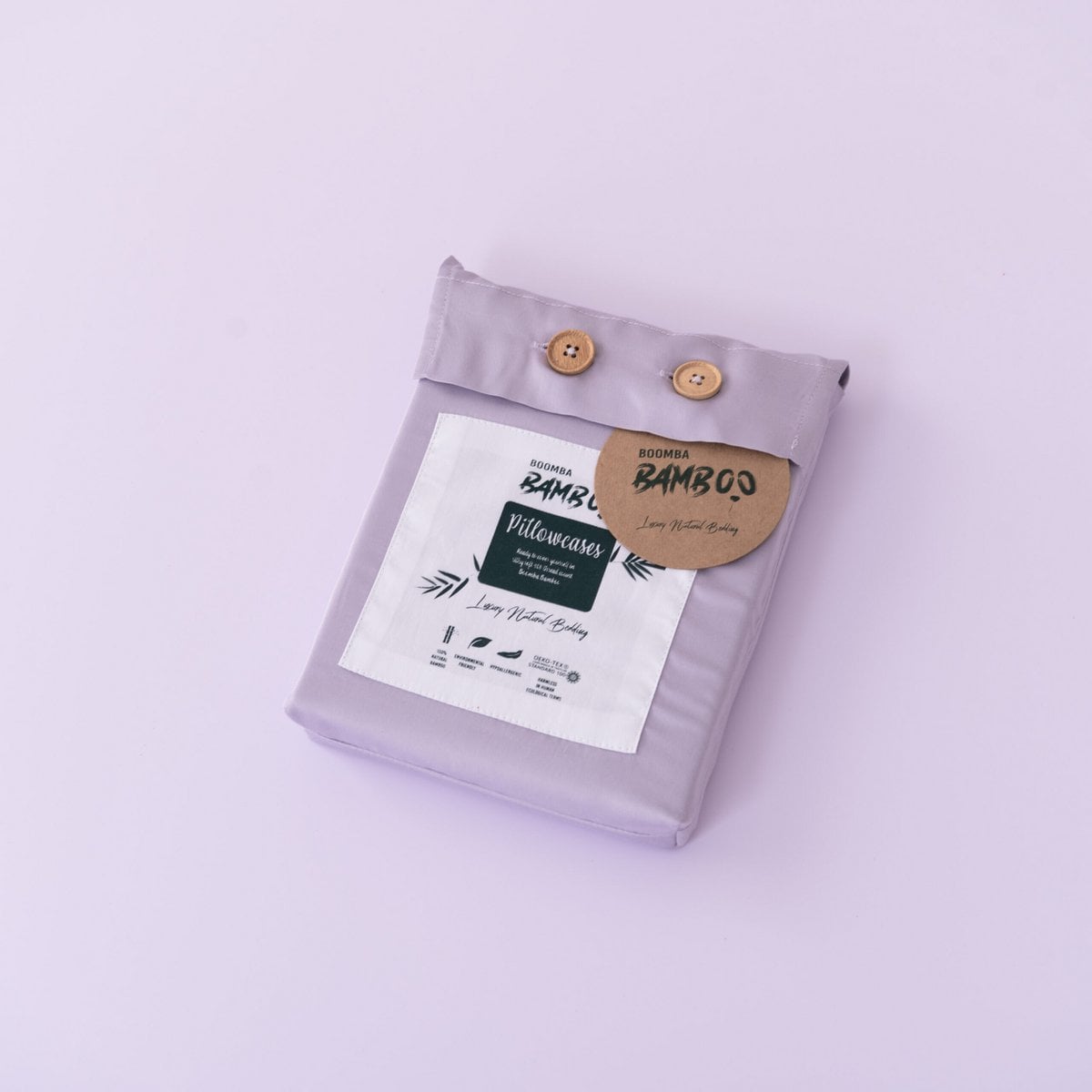 Lavender Mist bamboo pillowcases packaging