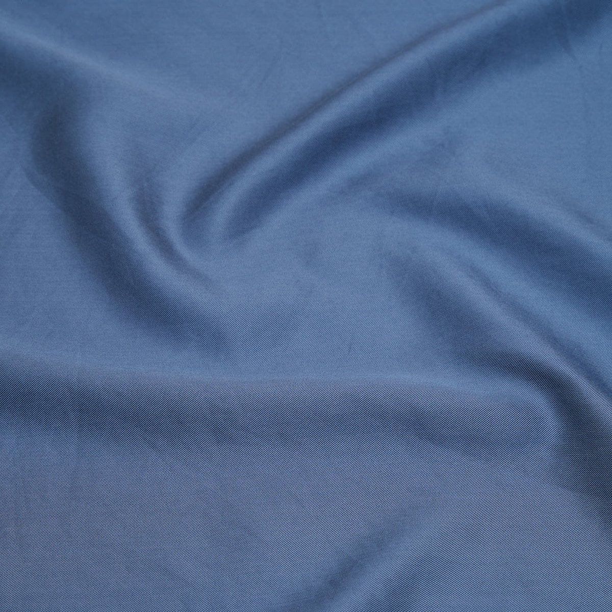 Close-up of the Tencel™ Twill fabric texture in Dark Blue